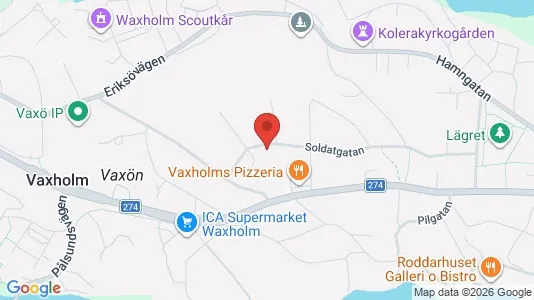 Lägenheter att hyra i Vaxholm - kort over placeringen