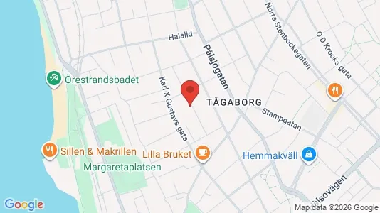 Lägenheter att hyra i Helsingborg - kort over placeringen