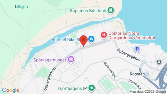 Lägenheter att hyra i Gärdet/Djurgården - kort over placeringen