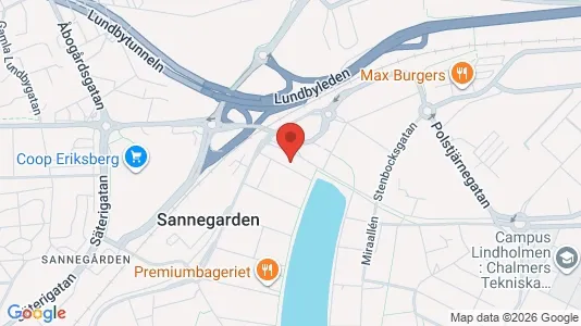 Lägenheter att hyra i Lundby - kort over placeringen
