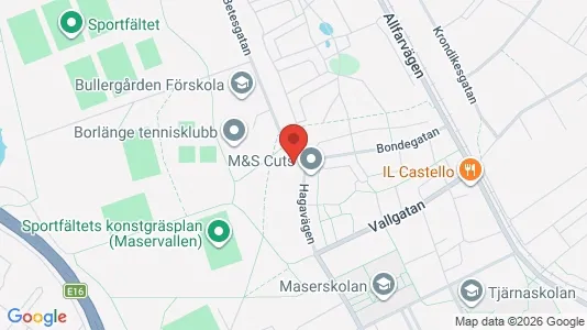 Lägenheter att hyra i Borlänge - kort over placeringen