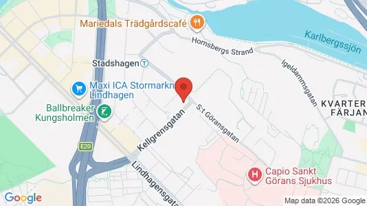 Lägenheter att hyra i Kungsholmen - kort over placeringen