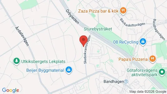 Lägenheter att hyra i Söderort - kort over placeringen