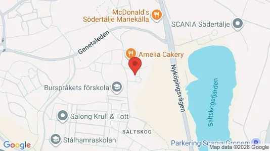 Lägenheter att hyra i Södertälje - kort over placeringen