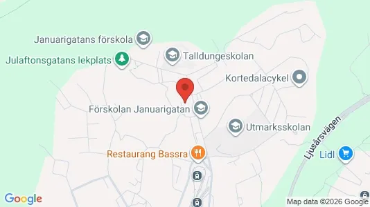 Lägenheter att hyra i Göteborg Östra - kort over placeringen