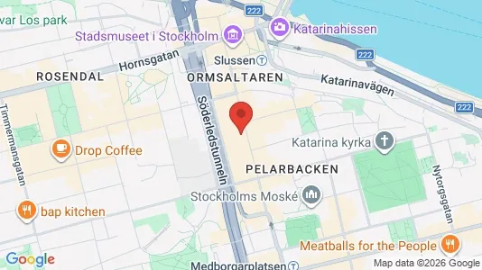 Lägenheter att hyra i Södermalm - kort over placeringen