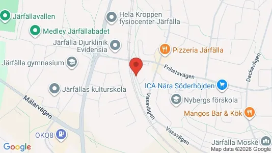 Lägenheter att hyra i Järfälla - kort over placeringen
