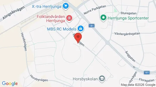 Lägenheter att hyra i Herrljunga - kort over placeringen