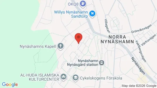 Lägenheter att hyra i Nynäshamn - kort over placeringen