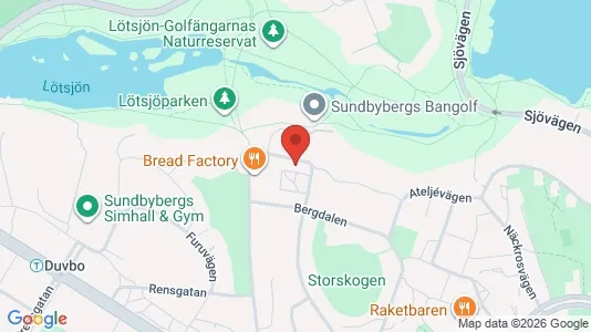 Lägenheter att hyra i Sundbyberg - kort over placeringen