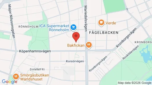 Lägenheter att hyra i Malmö Centrum - kort over placeringen