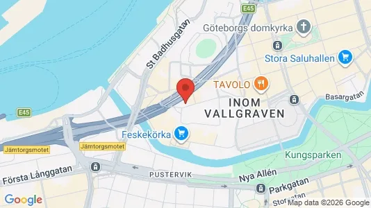 Lägenheter att hyra i Göteborg Centrum - kort over placeringen