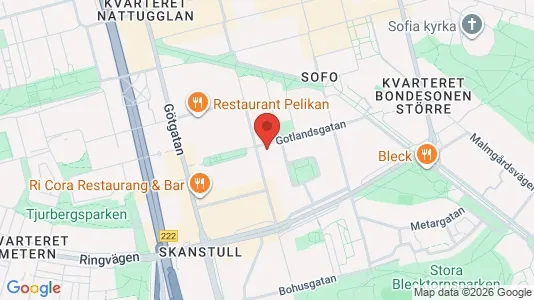 Lägenheter att hyra i Södermalm - kort over placeringen