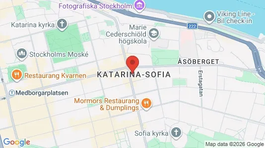 Lägenheter att hyra i Södermalm - kort over placeringen