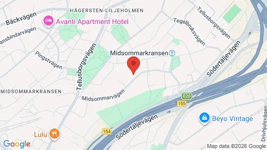 Lägenheter att hyra i Söderort - kort over placeringen