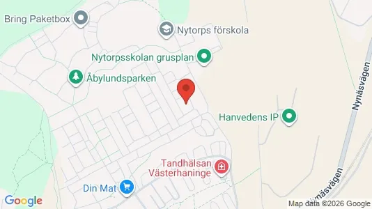 Lägenheter att hyra i Haninge - kort over placeringen