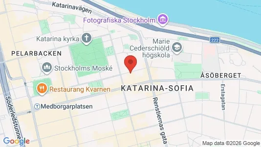 Lägenheter att hyra i Södermalm - kort over placeringen