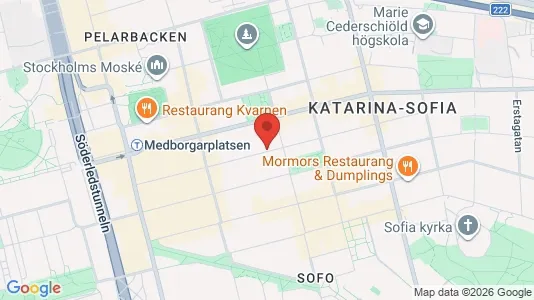 Lägenheter att hyra i Södermalm - kort over placeringen