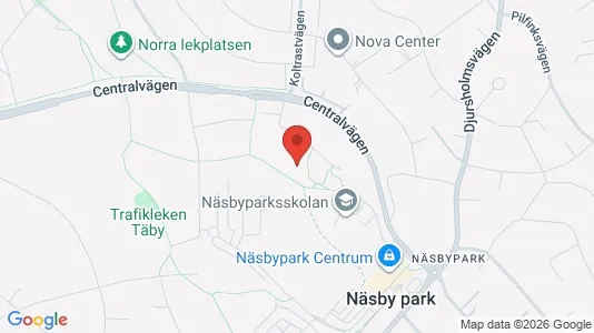 Lägenheter att hyra i Täby - kort over placeringen