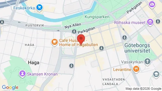 Lägenheter att hyra i Göteborg Centrum - kort over placeringen