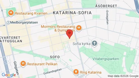 Lägenheter att hyra i Södermalm - kort over placeringen
