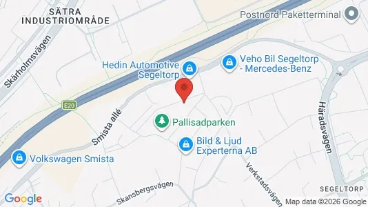 Lägenheter att hyra i Huddinge - kort over placeringen