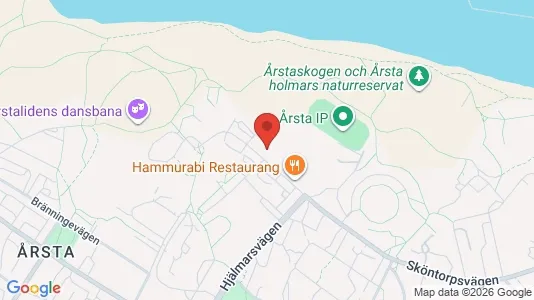 Lägenheter att hyra i Hammarbyhamnen - kort over placeringen