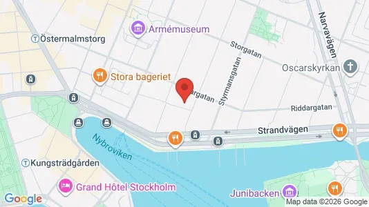 Lägenheter att hyra i Östermalm - kort over placeringen