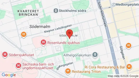 Lägenheter att hyra i Södermalm - kort over placeringen