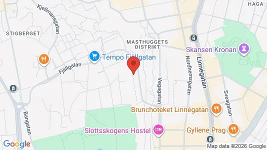 Lägenheter att hyra i Majorna-Linné - kort over placeringen