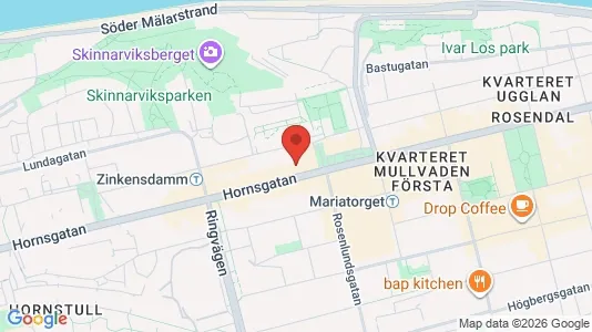 Lägenheter att hyra i Södermalm - kort over placeringen