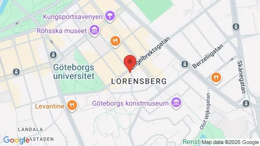 Lägenheter att hyra i Göteborg Centrum - kort over placeringen
