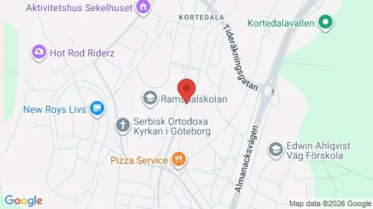 Lägenheter att hyra i Göteborg Östra - kort over placeringen