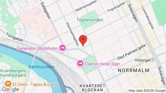 Lägenheter att hyra i Stockholm Innerstad - kort over placeringen