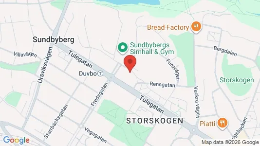 Lägenheter att hyra i Sundbyberg - kort over placeringen