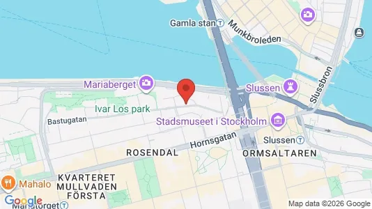 Lägenheter att hyra i Södermalm - kort over placeringen