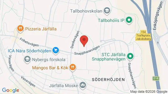 Lägenheter att hyra i Järfälla - kort over placeringen