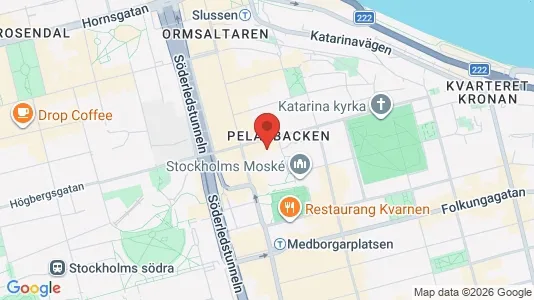 Lägenheter att hyra i Södermalm - kort over placeringen