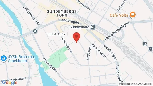 Lägenheter att hyra i Sundbyberg - kort over placeringen