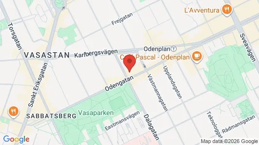 Lägenheter att hyra i Vasastan - kort over placeringen