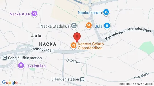 Lägenheter att hyra i Nacka - kort over placeringen