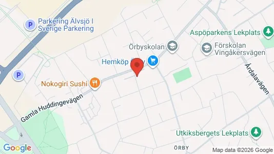 Lägenheter att hyra i Söderort - kort over placeringen