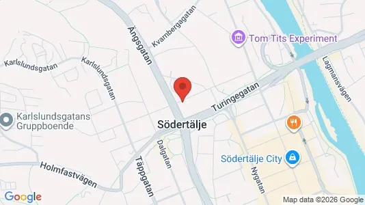 Lägenheter att hyra i Södertälje - kort over placeringen