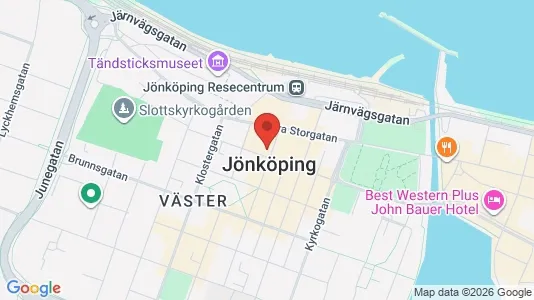 Lägenheter att hyra i Jönköping - kort over placeringen