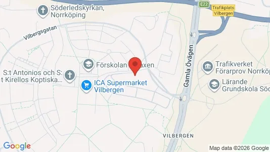 Lägenheter att hyra i Norrköping - kort over placeringen