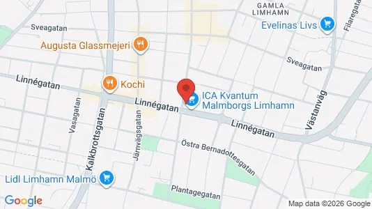 Lägenheter att hyra i Limhamn/Bunkeflo - kort over placeringen