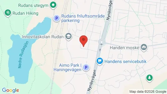 Lägenheter att hyra i Haninge - kort over placeringen