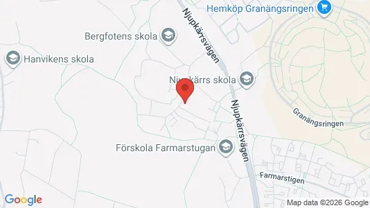 Lägenheter att hyra i Tyresö - kort over placeringen
