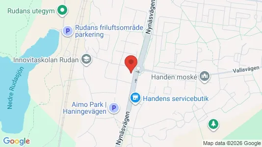 Lägenheter att hyra i Haninge - kort over placeringen