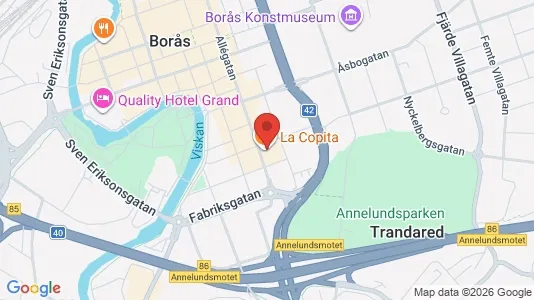 Lägenheter att hyra i Borås - kort over placeringen